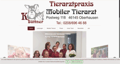 Desktop Screenshot of mobiler-tierarzt-oberhausen.de