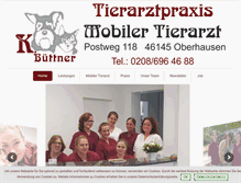 Tablet Screenshot of mobiler-tierarzt-oberhausen.de